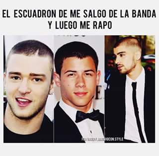 AboutLiam's tweet photo. "El escuadrón de me salgo de la banda y luego me rapo" jajajajaja http://t.co/AQUvNVUzFl