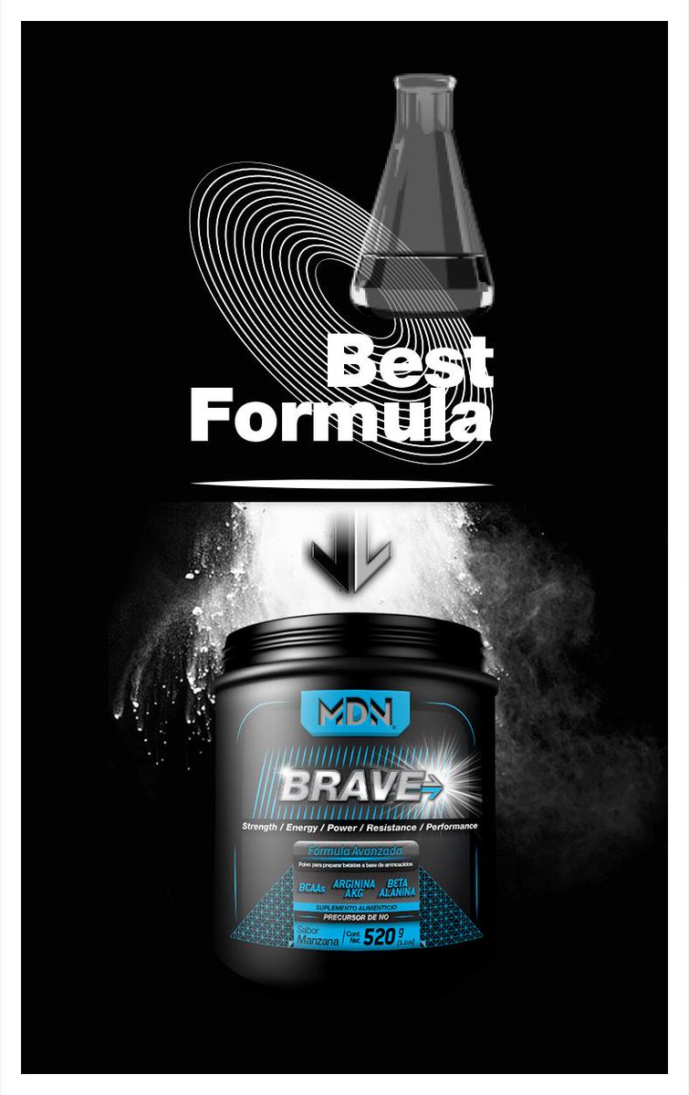 Be BRAVE. No te conformes, rompe los límites de tu entrenamiento. #BestFormula #SportsNutrition #NitricOxide