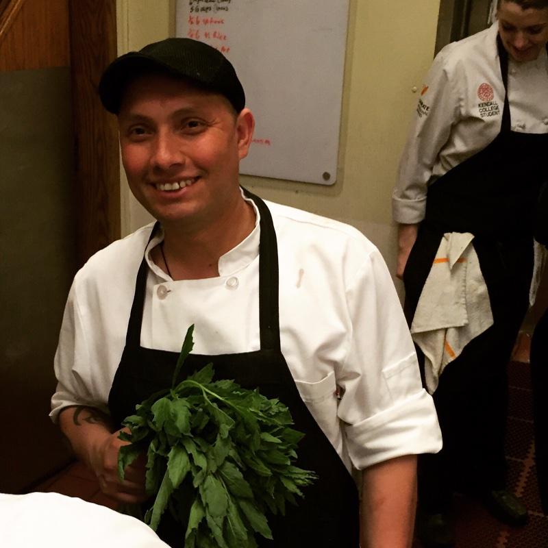 Rick_Bayless's tweet photo. Jose Juan has cooked w us at Frontera for 20 years.Right now he's putting a btiful bunch of epazote n the black beans http://t.co/bcWrKKHk1n