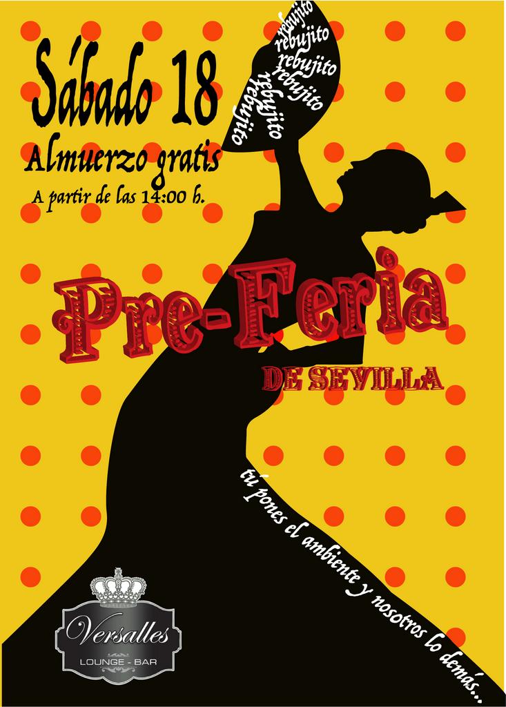 VersallesEstepa's tweet photo. Mañana sábado a las 14:00 h FIESTA PRE-FERIA DE SEVILLA con almuerzo gratis. A las 19:00 h Grupito de Flamenquito!! http://t.co/nrGYmfB9az