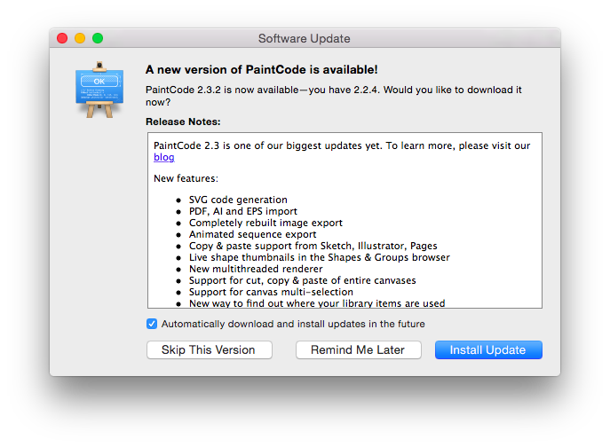 frantisan's tweet image. #PaintCode actualizado al 2.3!. Finalmente abandono los PDF y PNG de ahora en adelante. #iOSDev