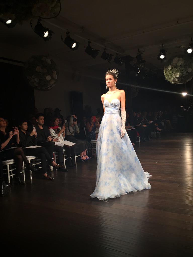 Something blue <a href="/NAEEMKHANNYC/">NAEEM KHAN</a> #nycbridalmarket