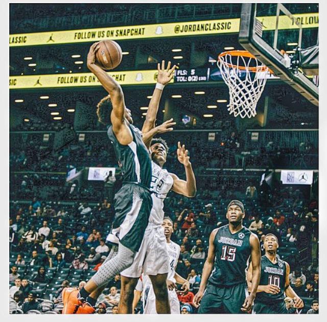 CoachLaForce's tweet photo. 20pts 13 Rebs. Only player with a double double.  The real MVP @JordanClassic @terancemann http://t.co/ghwBdotIeS