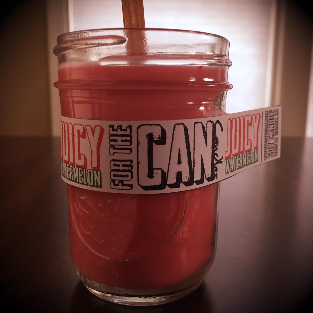 forthecan's tweet photo. Juicy watermelon time! #forthecan @forthecan #juicywatermelon #candle http://t.co/rWjNXlDNd4