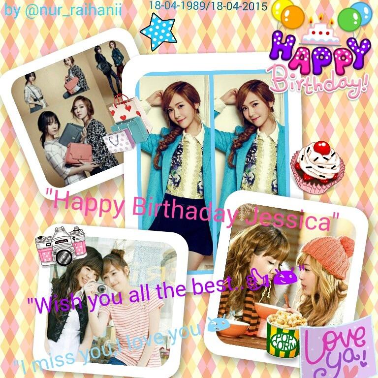 Happy Birthday Jessica jung and my lovely mother      