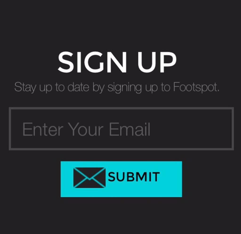 Footspotapp's tweet photo. Visit http://t.co/a1KHFkin6b. At the bottom of the page submit your email to get notified the day the app is released http://t.co/H3yKeRnGT8