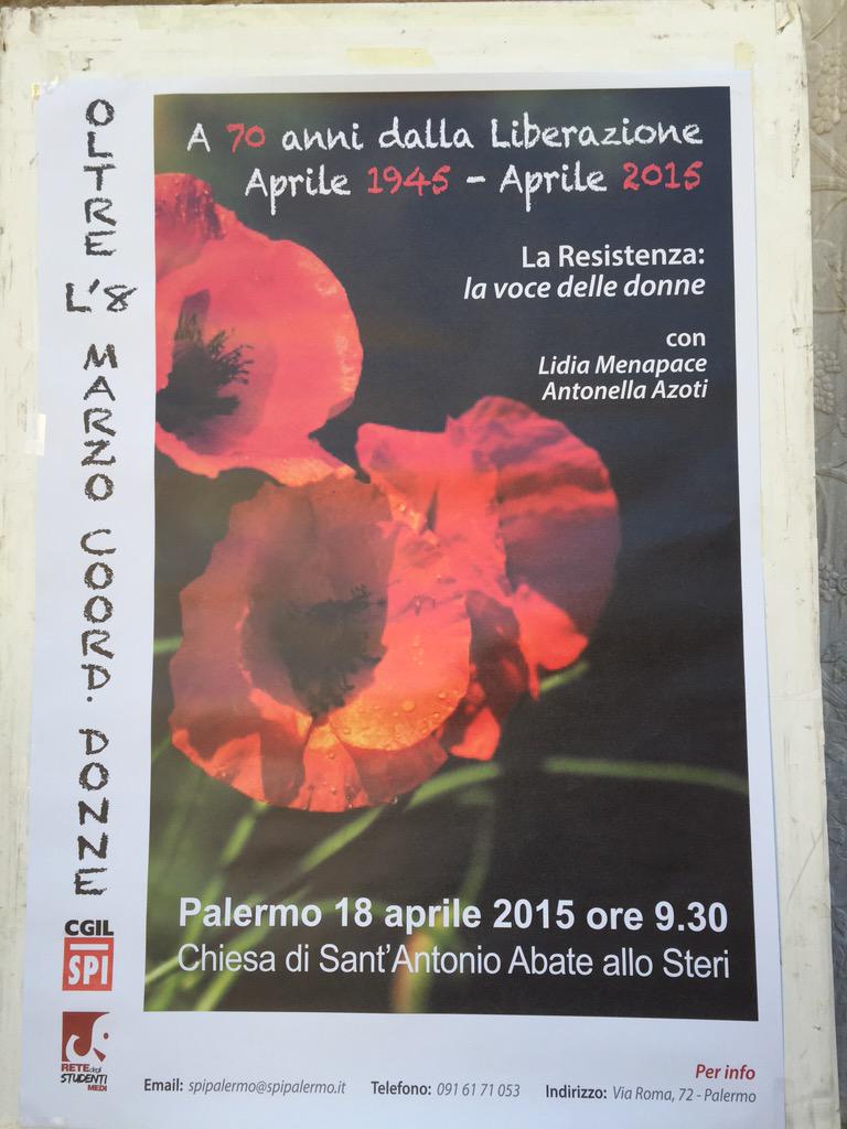 AlloSteri's tweet photo. #spi #liberazione la #resistenza : la voce delle donne http://t.co/0qBAX9pnll