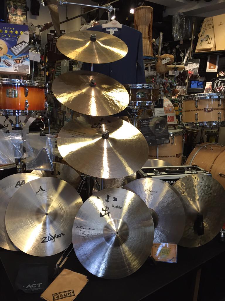 大阪 どらむ村 ドラムショップact Al Twitter Zildjian Sabian 小出のコンサート系合わせシンバル サスペンデッドシンバルが大量に入荷 極上の選定品からお手頃なモデルまでご用意しておりますので ご予算によってお選び頂けます 特別コーナーをぜひチェックして