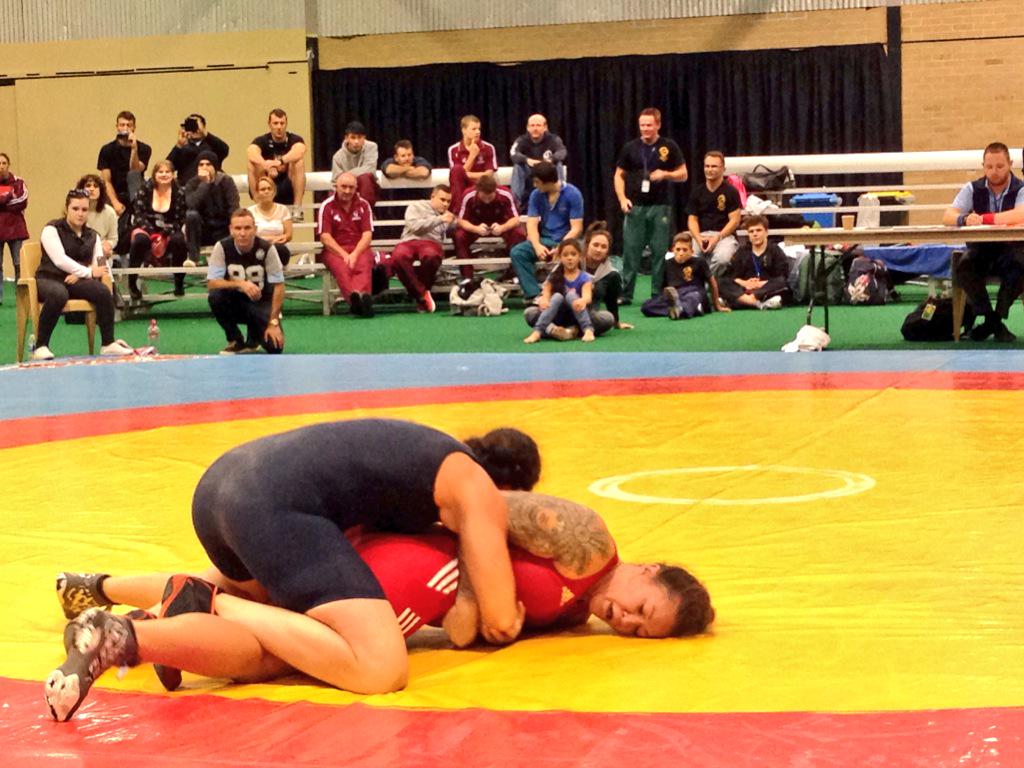 WrestlingAust's tweet photo. We're deep into action on day one of Aust Wrestling Championships in Canberra http://t.co/sCRSDoRJUt