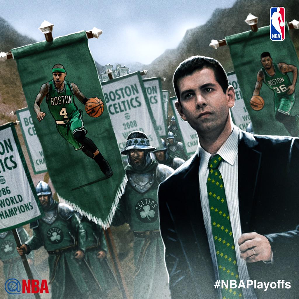 NBA's tweet photo. #CAVSvCELTICS tips off 3pm/et SUNDAY on ABC! 
@NBAcom Preview: http://t.co/x7btTZ9pTr http://t.co/UIkWJm8H7m
