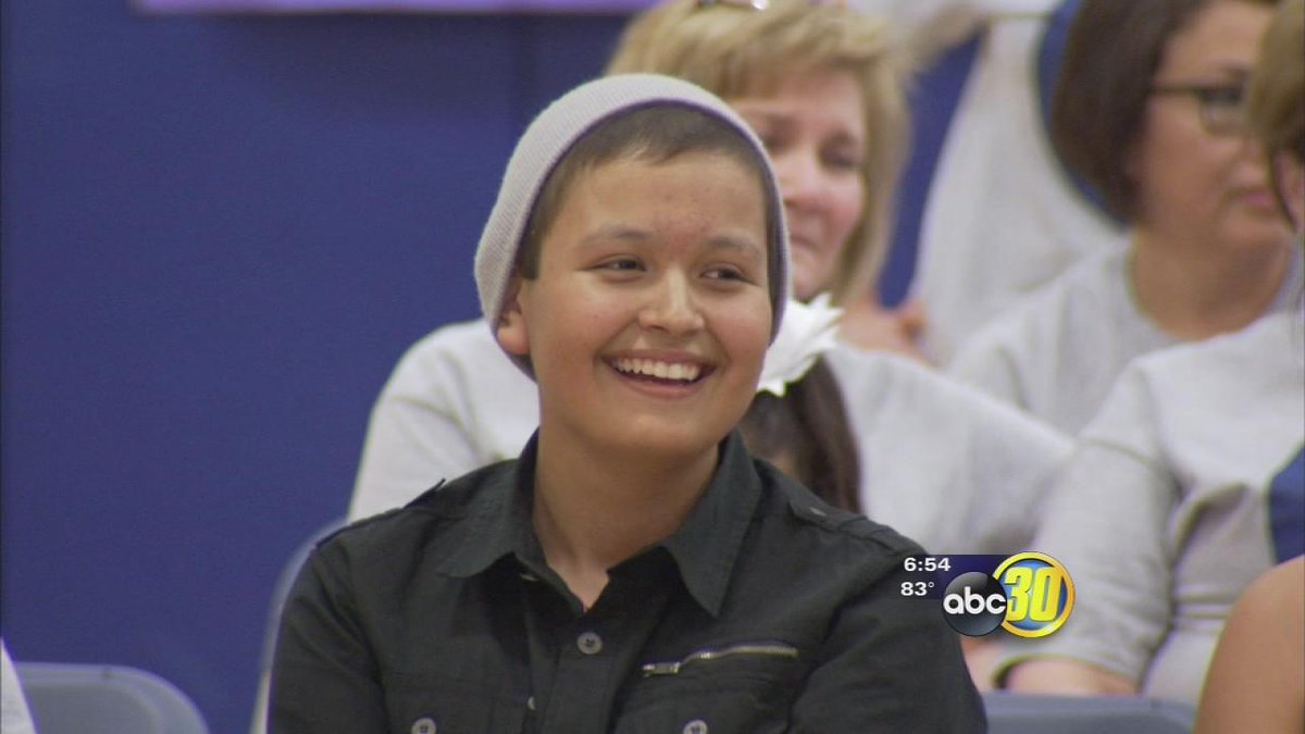 Community rallies for Firebaugh student battling leukemia | @VeronicaABC30 reports: abc30.tv/1DhGP4M