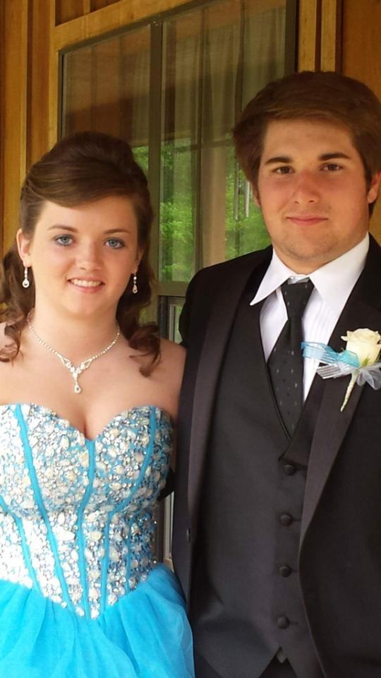 buckbusting2014's tweet image. My beautiful daughter and her prom date Mr Sam Ferguson, very nice looking couple, proud of y'all two