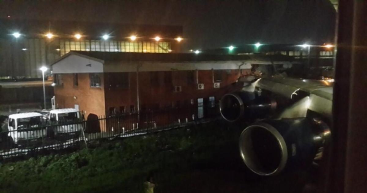 flightradar24's tweet photo. The BA B747 that hit a building at Johannesburg Airport on 22 Dec 2013 has been scrapped
http://t.co/oS0J3t2CUO http://t.co/QazeHDn0V8