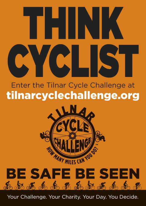 TilnarCycle's tweet photo. @itvcycling Did you know we are promoting a #THINKCYCLIST safety campaign as part of the #TilnarCycleChallenge? http://t.co/aii92XNWP4