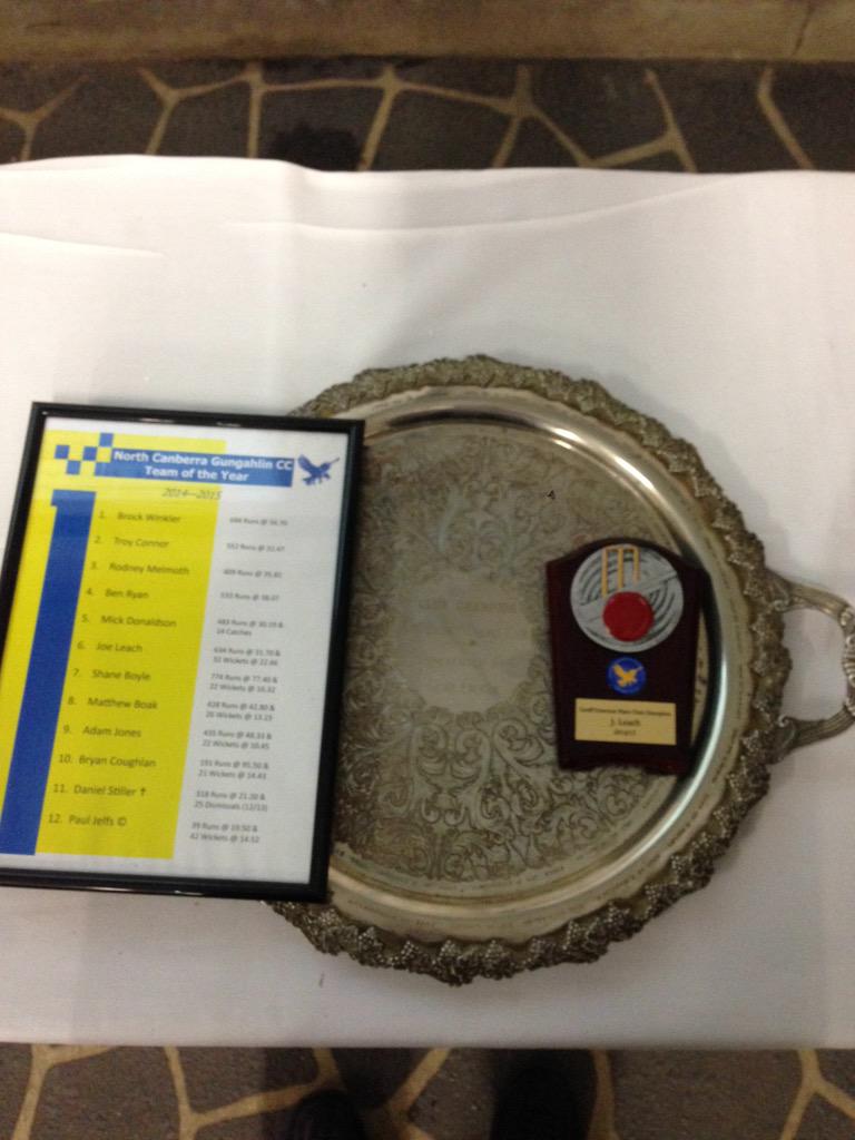 ourtunstallboy's tweet photo. @joeleach230 Picking up club champion and team of the year #bighall http://t.co/w9dH3xQJws