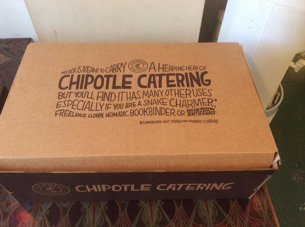 SaferSurgery's tweet photo. Thanks @ChipotleUK, lunch time burritos were a hit! #LifeboxDay http://t.co/ldlFxGUbZk