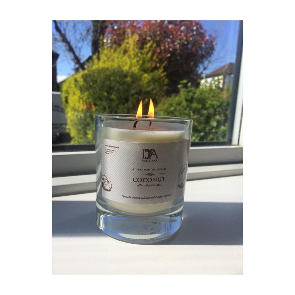 DaisyAnai's tweet photo. Nothing more calming than our Coconut candle! #purebliss #coconutcandle #soywax #twowick #doublewick http://t.co/9yVRUbRnP4
