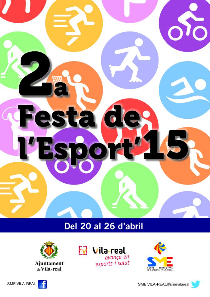 SMEVILAREAL's tweet photo. A Vila-real es fa molt d'esport. Ho sabies? Pues la propera setmana mes. http://t.co/fDXkyxPM15