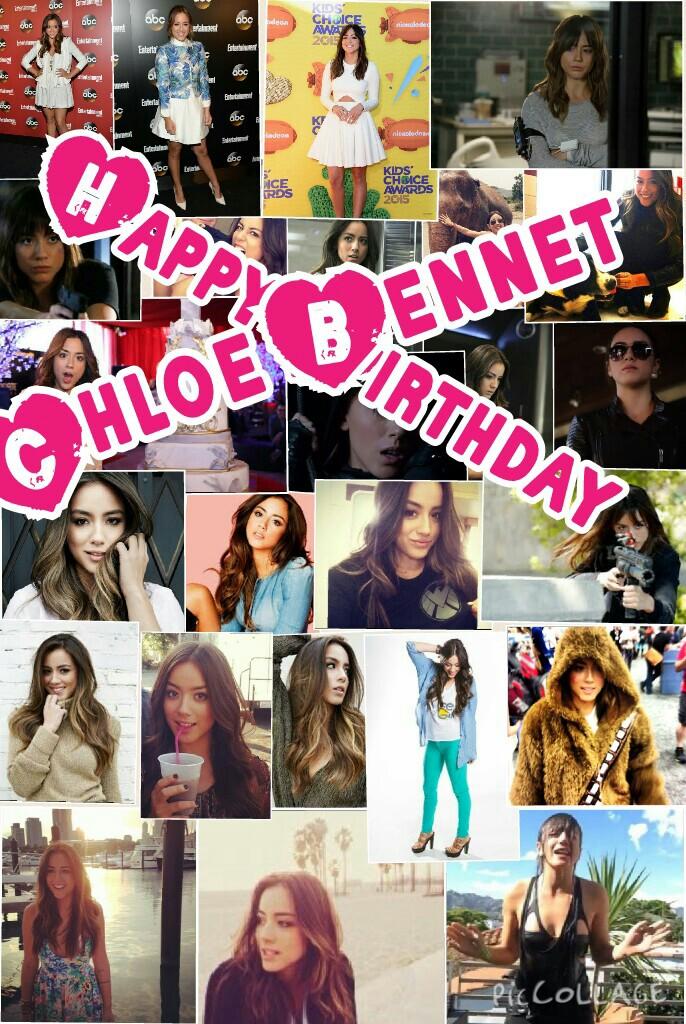 Happy Birthday chloe bennet lov ya 