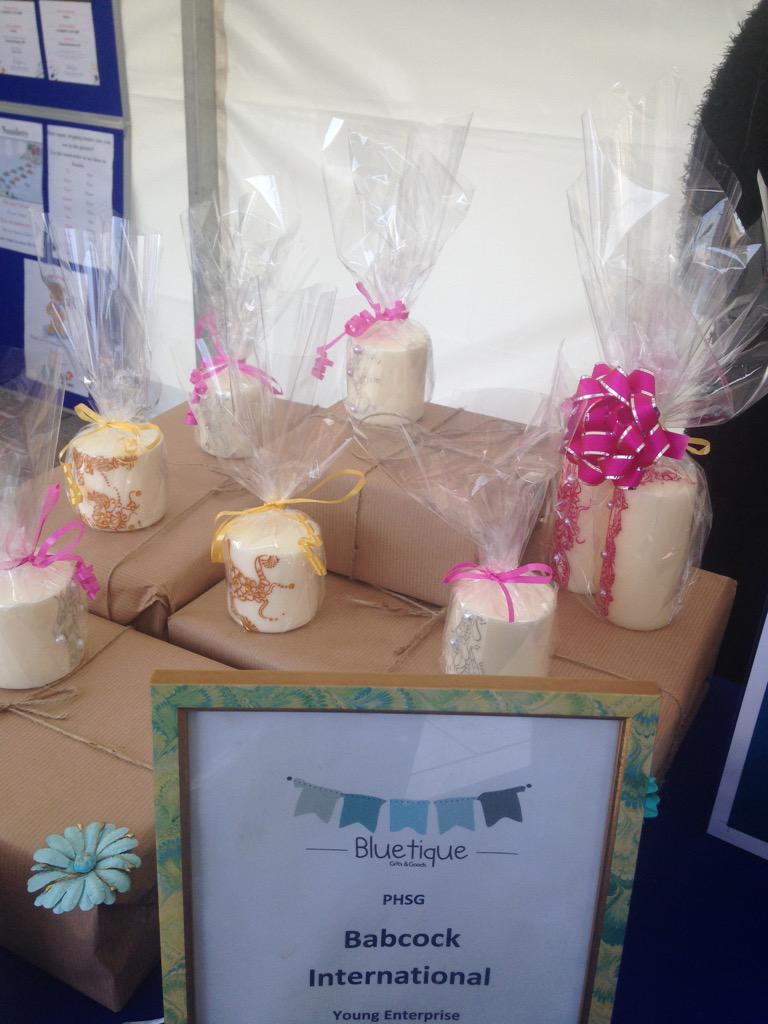 PHSGbluetique's tweet photo. Spring sale in the centre of town today! Handmade candle and revision packs to get you motivated #youngenterprise http://t.co/KJhxAZpc44