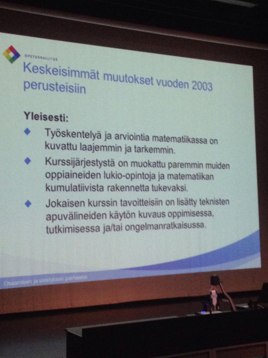 Leo Pahkin: Mikä muuttuu lukiomatematiikassa? #lops2016 #maol kevätkoulutuspäivät