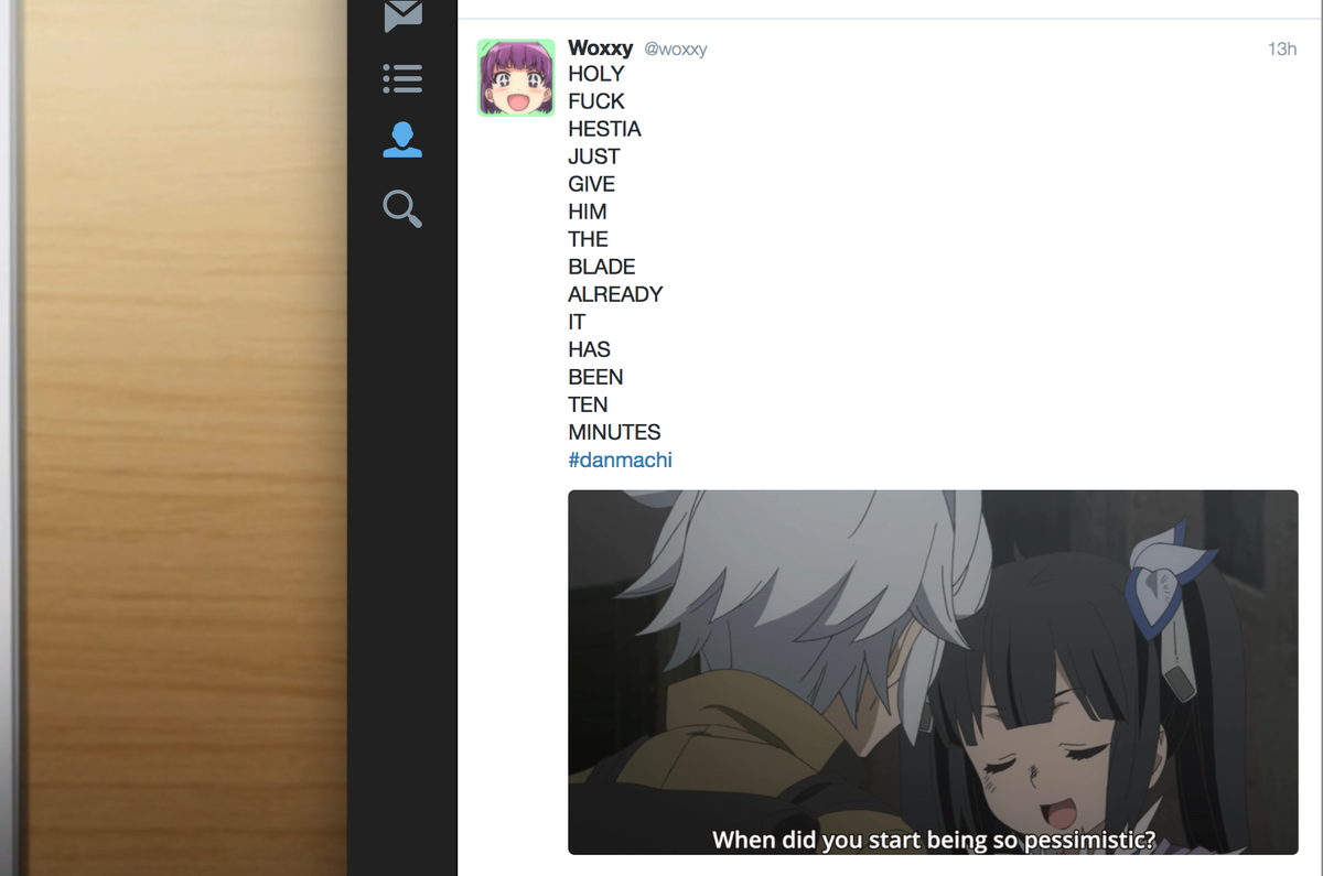 woxxy's tweet photo. @horriblesubs Yeah like SAME http://t.co/eKFl6ZENe8