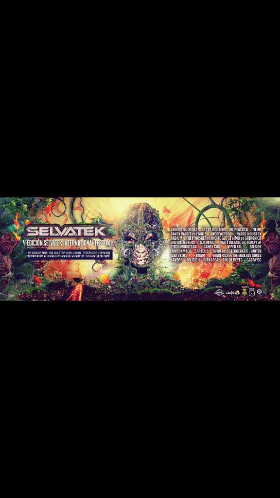 ZoreksSpirit's tweet photo. ¡¡Ya lo tienes..!! Cartel completo de la V Edición del @Selvatek International Festival!! + https://t.co/qNwUg6WH3q http://t.co/9Xx7Y3r2gb