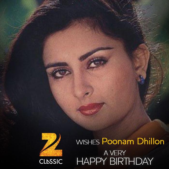 Zee Classic wishes one of Hindi cinema\s most beloved actresses, Poonam Dhillon a very Happy Birthday. 