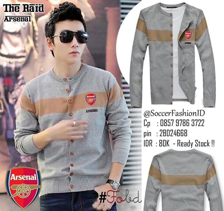 Ready Stock, Langsung Kirim. "Sweater the Raid Arsenal" Bhan Rajut,  PROMO. Hrga 80rb. CP 085797863055. Pin 26DC7A4E