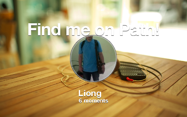 Find me on #Path now! Go to: path.com! #thepersonalnetwork
