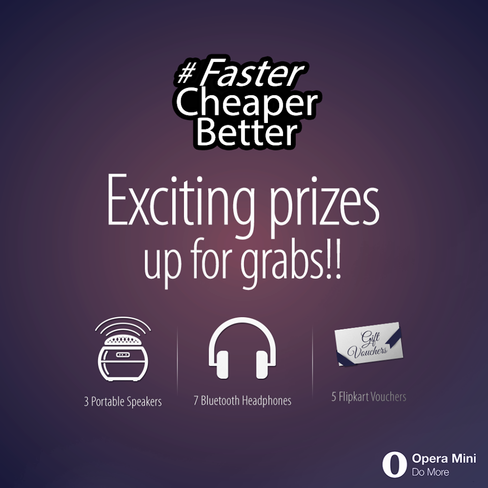 OperaIndia's tweet photo. Its day 2 &amp; the #Contest cannot get any better than this. Keep the entries coming. #FasterCheaperBetter. http://t.co/zKNuMYZCPX