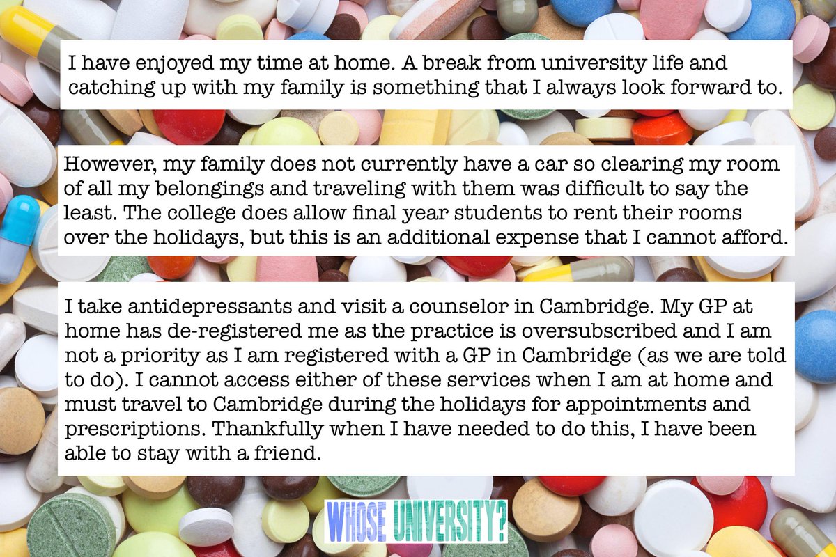 whoseunicam's tweet photo. @Cambridge_Uni accommodation policies+prices making accessing vital #health provisions hard for students #Cambridge http://t.co/XcLPIsP5IE