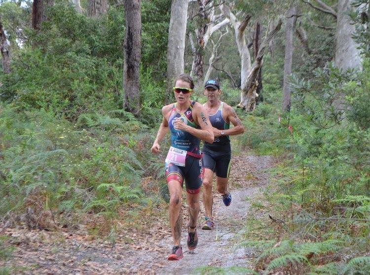 Smile, swim, bike, run. A muddy but fun day defending my #xterraapac title. Such a great race!