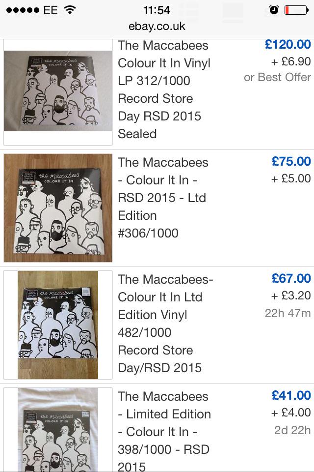 elfo930's tweet photo. Nice to see that the Maccabees records are going to real fans that wanted them.. http://t.co/SHclvXiLcf
