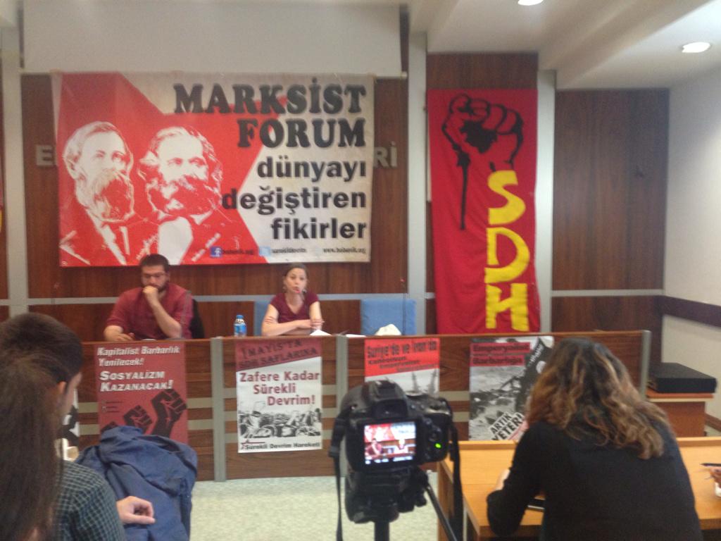 #marksistforum başladı. Ilk başlık 100. Yılında Ermeni Soykırımı. Konuşmacı MFTF Gnl. Bşk. Derya Koca