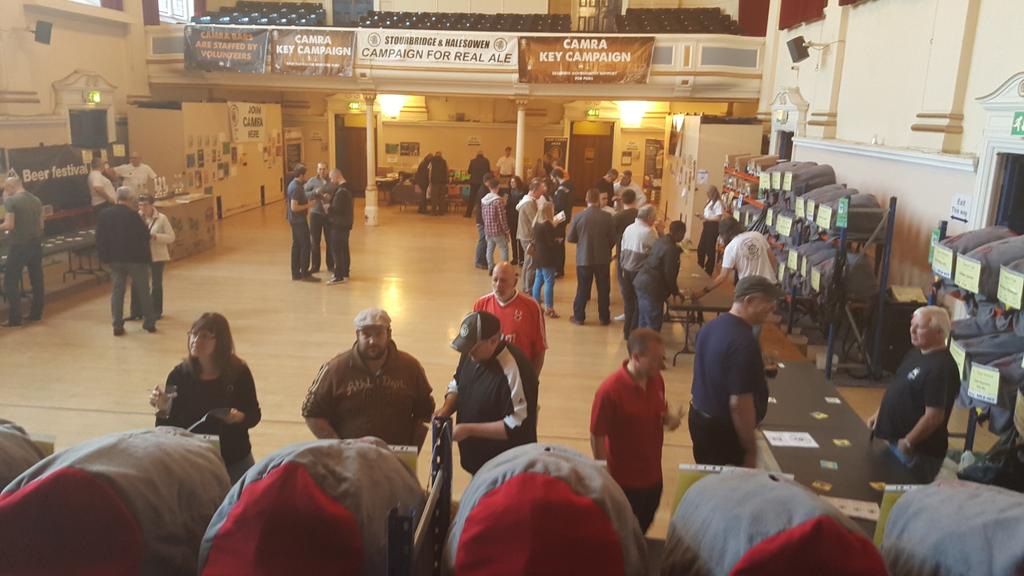 Saturday at the Stourbridge Beer Festival. We stall have over 90 beers on