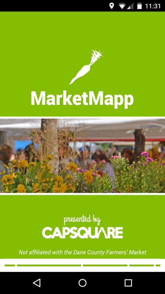 CapSquareApps's tweet photo. #MarketMapp is live on Google Play! Download it now and head down to the #DCFM
http://t.co/o7xmKzwFlw http://t.co/Qk8r31fUPM
