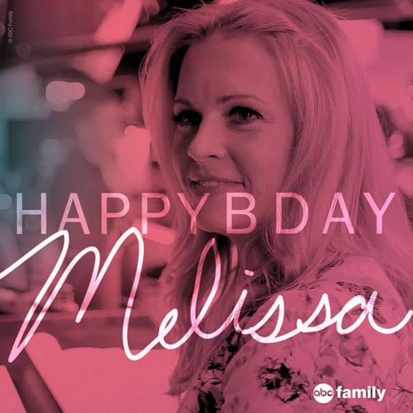 Happy birthday Melissa Joan hart 
