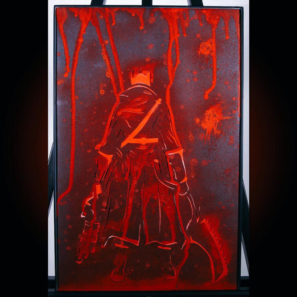 Craftality's tweet image. Some #Bloodborne art for the house 😄