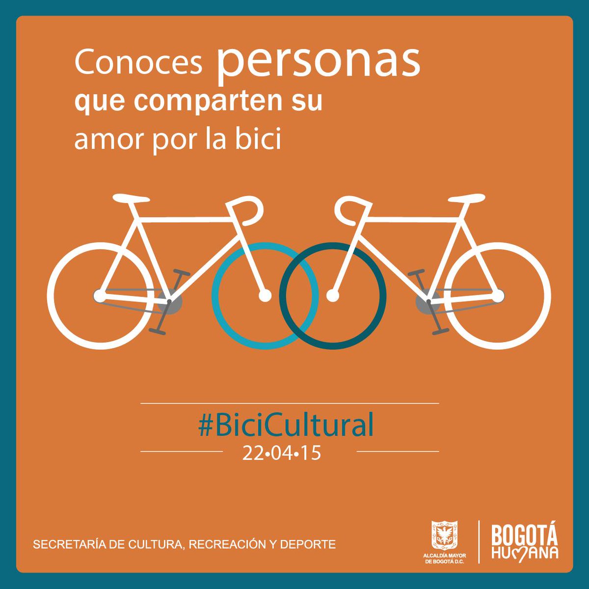 CulturaenBta's tweet photo. Conoce personas con la misma pasión: Amor por la bici #BiciCultural @culturaenBta http://t.co/390QFZZO6L @el_BID http://t.co/GBRMK4Bb03