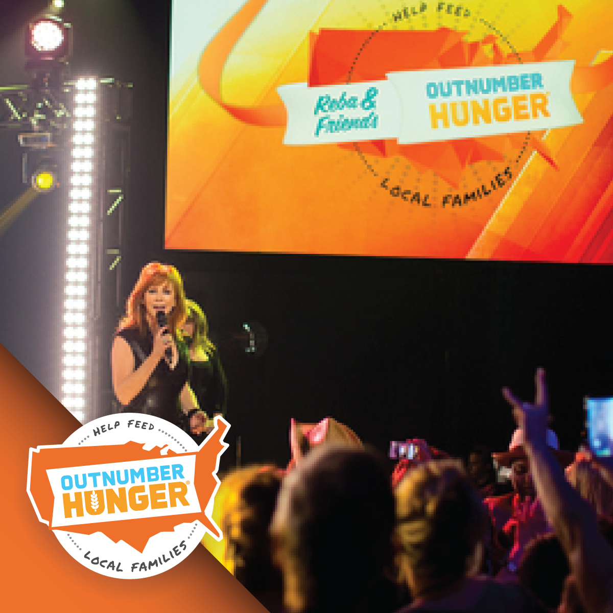 OutnumberHunger's tweet photo. We're only a few minutes away from hearing @reba's brand new song Until They Don't Love You!!! #OutnumberHunger http://t.co/Ft75Sufx4H