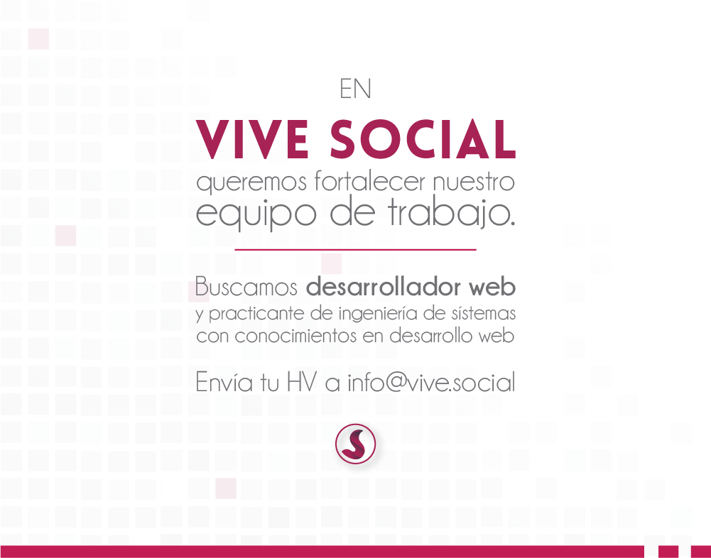 ViveSocialM's tweet photo. #TrabajoSíHay Buscamos desarrollador y practicante web para contratación inmediata. http://t.co/mihA5P3or2