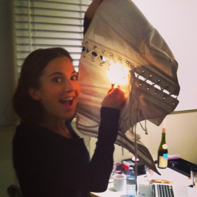 MarthaMacIsaac's tweet photo. Burn baby burn!!!! That's a wrap on season one of @ThePinkertonsTV and this damn corset! It's been amazing. #corset http://t.co/AOnfjqFvgZ