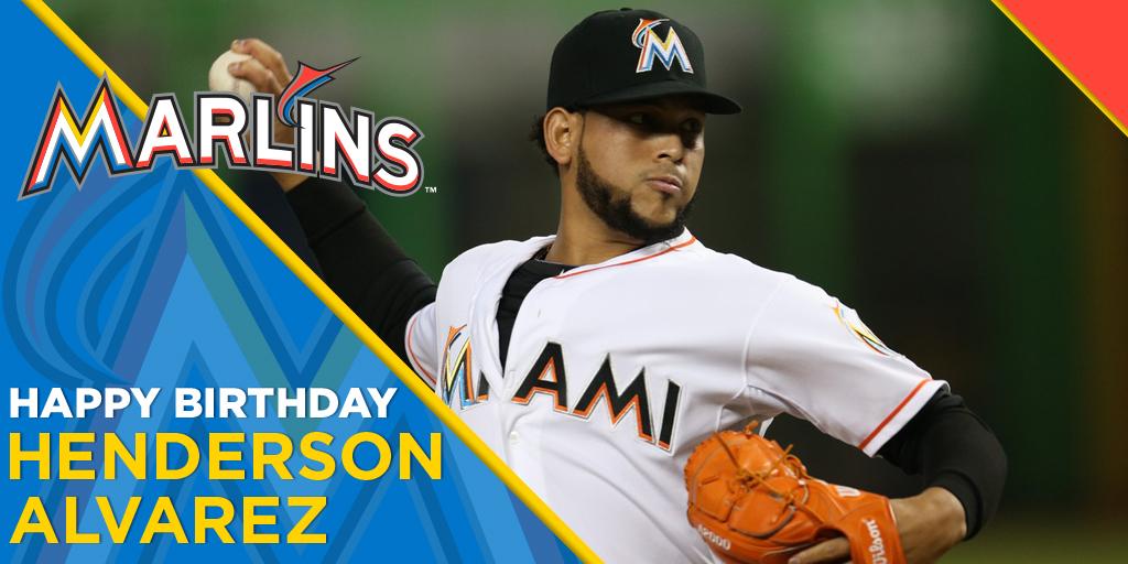 Happy birthday to pitcher, Henderson Alvarez! 