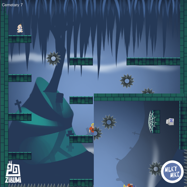 Zibumi's tweet photo. Coming soon to a browser near you: Our upcoming game, Milky Mike! #screenshotsaturday #indiegamedev #platformers http://t.co/NUazsbIjsV