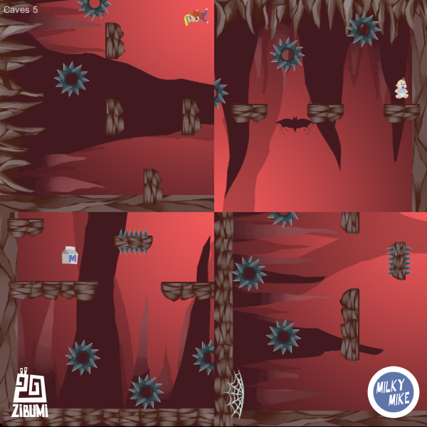 Coming soon to a browser near you: Our upcoming game, Milky Mike! #screenshotsaturday #indiegamedev #platformers