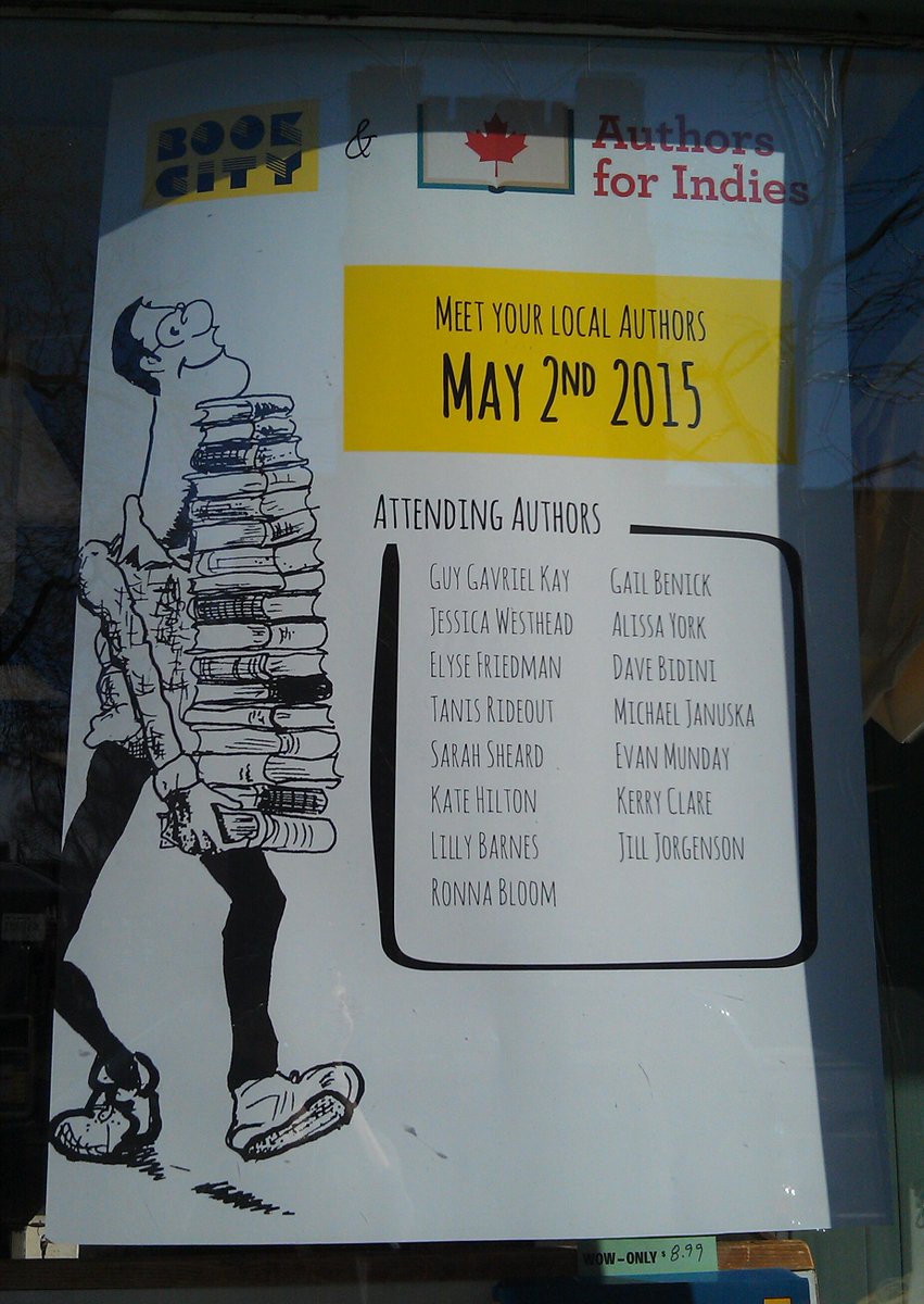 BookCityTO's tweet photo. Mighty fine looking roster at #TeamDanforth for @Authors4indies - Saturday,May 2! http://t.co/S2xGWl5U3p