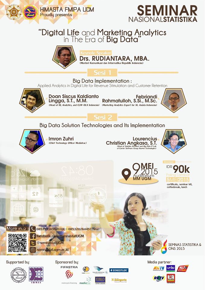<a href="/MTK_UHAMKA/">matematika UHAMKA</a> Seminar Nasional Statistika UGM 2015 "Digital Life and Marketing Analytic in The Era of Big Data"