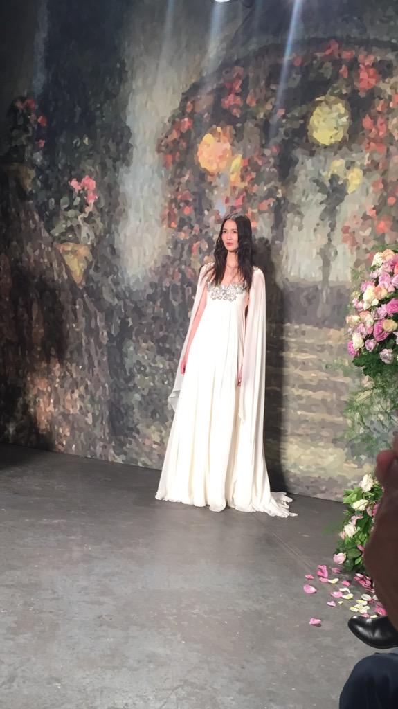 GabriellaNY's tweet photo. @jjennyocb sneak peak at the beautiful new collection from #JennyPackhamBridal . #bridalfashionweek @GabriellaBridal http://t.co/G3Yxi3NdgK