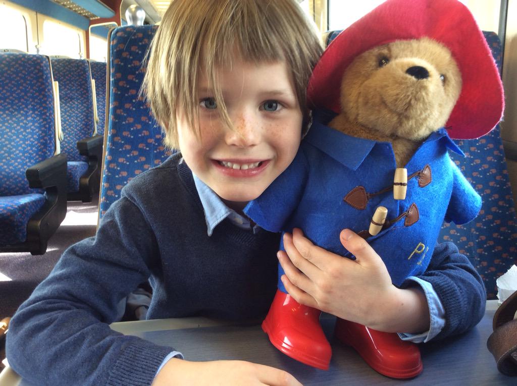 RdRobertdavis's tweet photo. My God Son Hugo Collins with my friend Paddington http://t.co/eb6yetBkmP